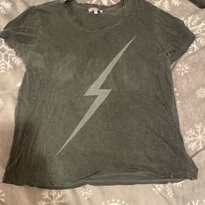Sundry grey lightning bolt tee